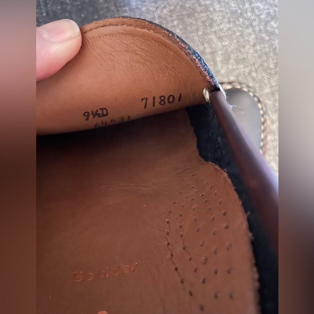 Allen Edmonds Boulder Loafer Black/Brown 9.5 - Picture 11 of 12
